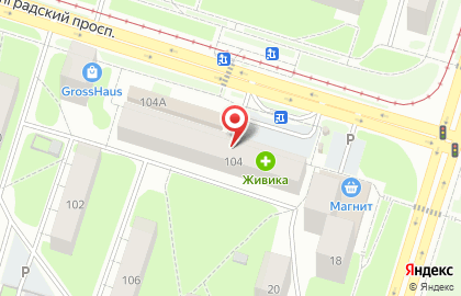 Магазин Тагилхлеб на Ленинградском проспекте на карте