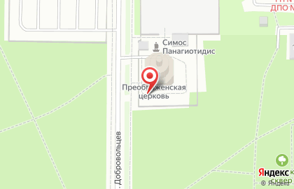 Приход Храма Преображения Господня в Лигово на карте