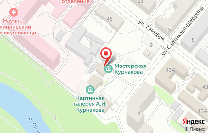 Мемориальная мастерская А.И. Курнакова на карте