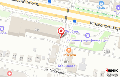 Сеть стрит-фуд кафе Ростерхит на Московском проспекте на карте