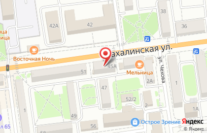 Ромашка на Сахалинской улице на карте