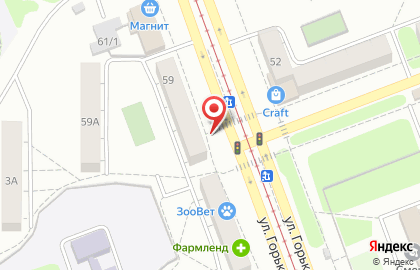 Дуэт на улице Горького на карте