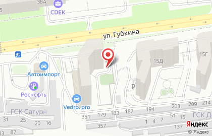 Школа танцев Mozaika на улице Губкина на карте