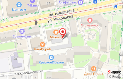 Шиномонтажная мастерская на улице Николаева на карте