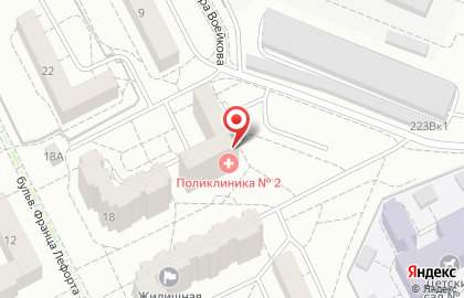 Городская больница №4 в Ленинградском районе на карте