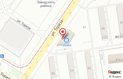 Туристическое агентство On-line-Отдых в Заводском районе на карте