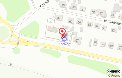 Гостиница Космос в Заречном на карте