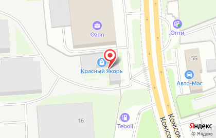 Производственная компания ТЕХКОМПЛЕКТ на Комсомольском шоссе на карте