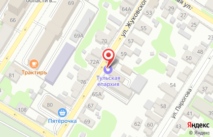 Тульская епархия русской православной церкви на карте