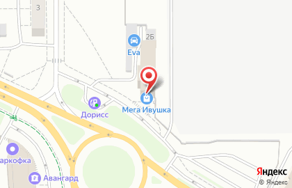 Магазин Мега Ивушка в Чебоксарах на карте