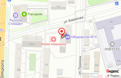 Клиника Новая медицина на Пушкина на карте