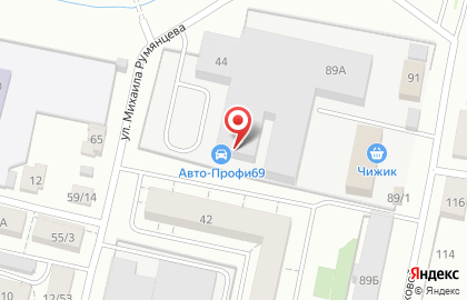 Станция техобслуживания ТЭФКО-Сервис в Твери на карте