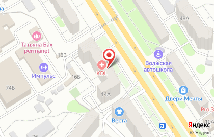 Магазин хозяйственных товаров и одноразовой посуды на улице Тельмана на карте