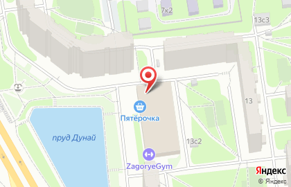 Магазин мясной продукции в Восточном Бирюлево на карте