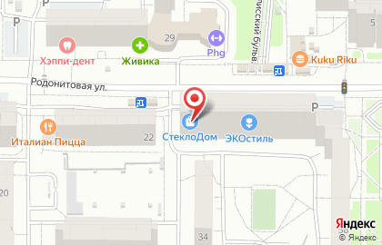 Фирменный офис продаж СтеклоДом на Родонитовой улице на карте