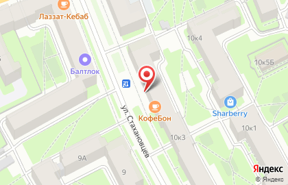 Магазин сантехнических товаров Сан Саныч в Красногвардейском районе на карте