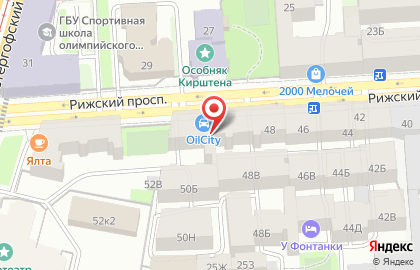Белая коробка на карте