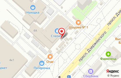 Пекарня Хлебная карусель на проспекте Дзержинского на карте