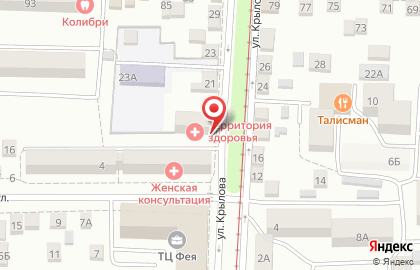 Оздоровительный центр Территория здоровья в Ростове-на-Дону на карте