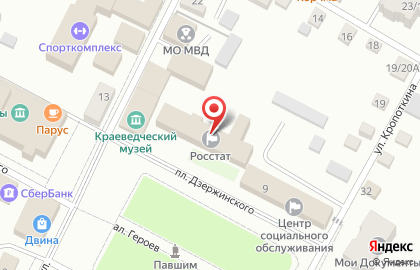 EKG на площади Дзержинского на карте