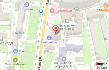 Кредитный потребительский кооператив Московский Финансовый Центр на Люсиновской улице на карте