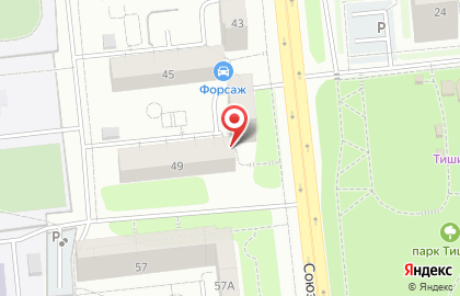 Городская поликлиника №5 в Устиновском районе на карте