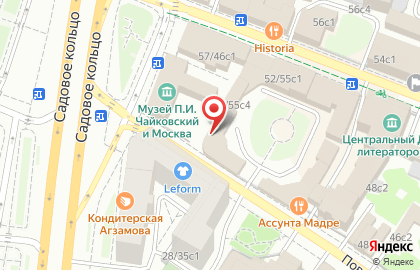Ресторан Каретный двор в Москве на карте