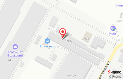 Шинный центр, ИП Никифоров Ю.М. на Товарной улице на карте