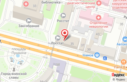 Территориальный орган Федеральной службы по надзору в сфере здравоохранения по Тверской области на карте