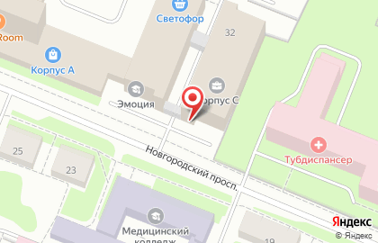 Фотостудия Location32 на Новгородском проспекте на карте
