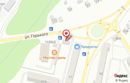 Продуктовый магазин Бэхет на улице Максима Горького на карте