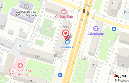 Сеть магазинов косметики и бытовой химии Оптима в Калининском административном округе на карте