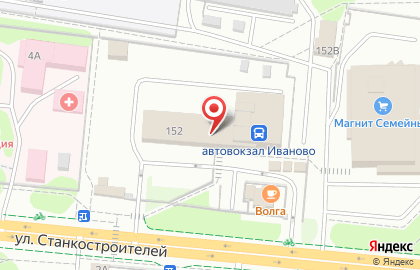 Ивановский автовокзал на карте