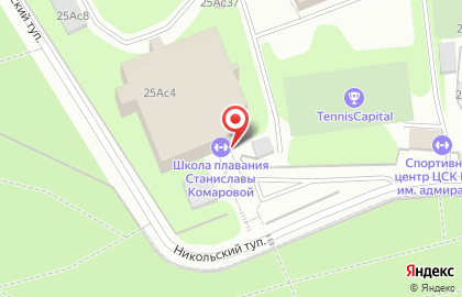 Школа тенниса Liga tennis на Ленинградском шоссе на карте