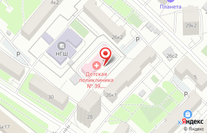Детская городская поликлиника №39 на Красноармейской улице на карте