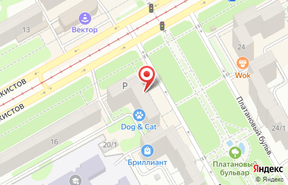 Продуктовый магазин на проспекте Чекистов, 20 на карте