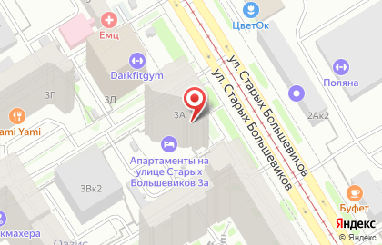 Алкогольный магазин Лион на улице Старых Большевиков на карте