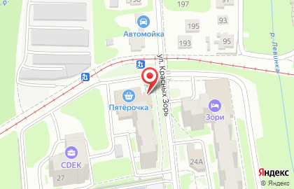 Стоматологическая клиника Надежда на улице Красных Зорь на карте