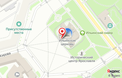 Храм Ильи Пророка в Ярославле на карте