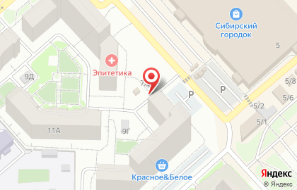 Продуктовый магазин в Красноярске на карте