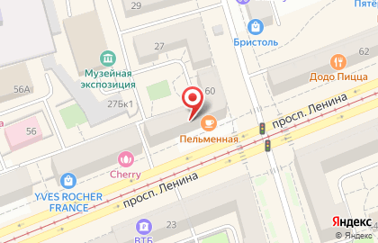 Туристическая компания Престиж тур на проспекте Ленина на карте