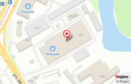 Склад торговой компании Аква на улице Маяковского на карте