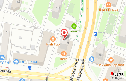 Кофейня Эспрессо на проспекте Чайковского на карте