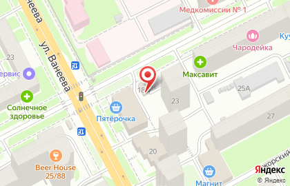 Магазин овощей и фруктов в Нижнем Новгороде на карте