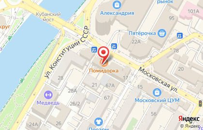 Обувной салон ЭКОНИКА на Московской улице на карте