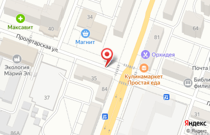 Аргус на Пролетарской улице на карте