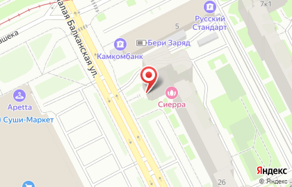 Банк Санкт-Петербург в Купчино на карте