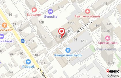 Магазин Визит на улице Толстого на карте