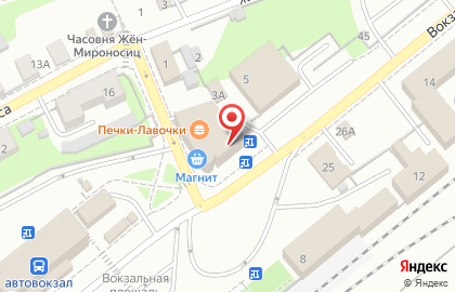 Банкомат Бинбанк, филиал в г. Владимире на Вокзальной улице на карте