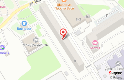 ЗАО АКБ Констанс-Банк на улице Молодцова на карте